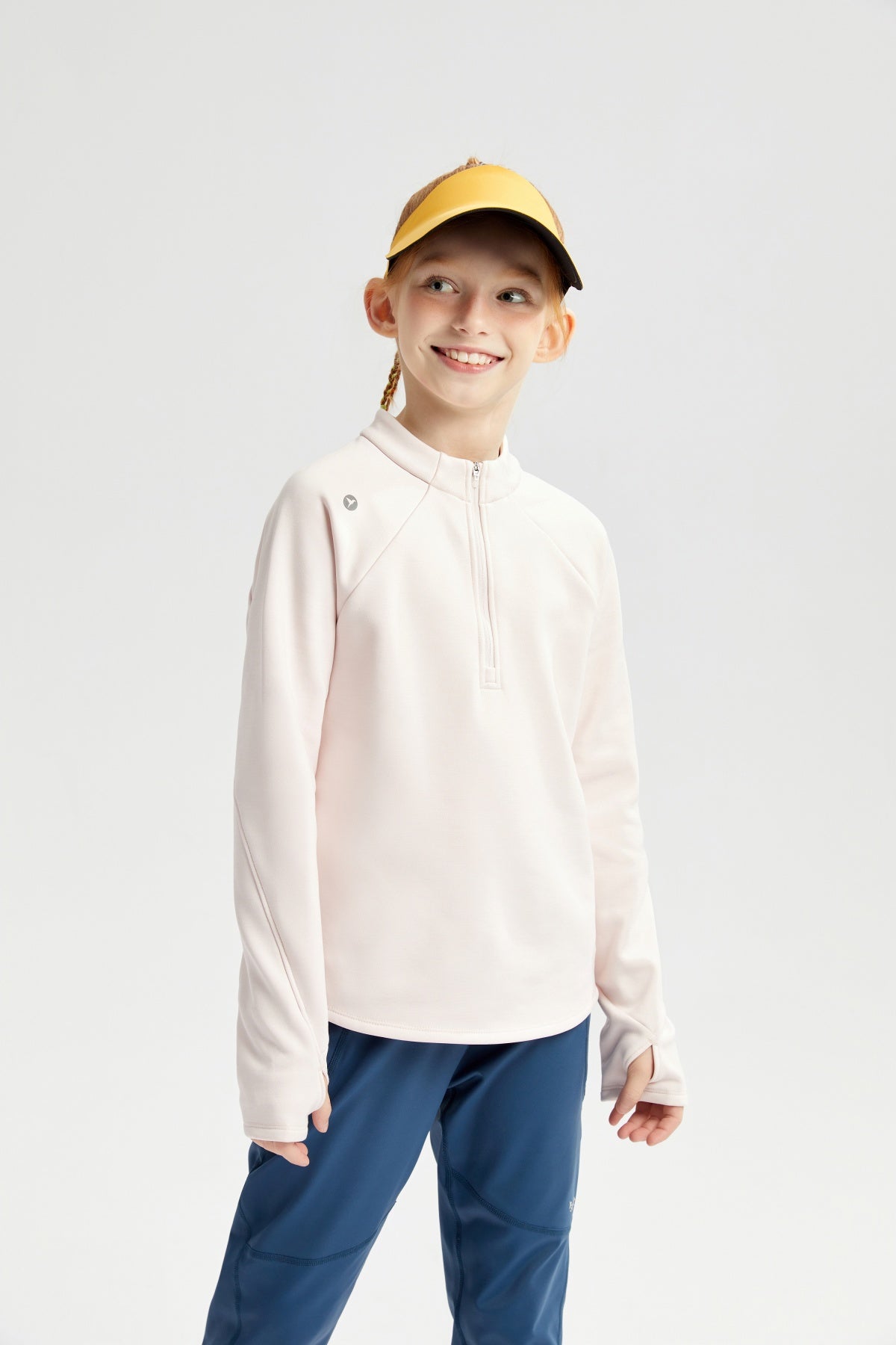 Swift Unisex Kids' Fleece Mock Neck Long Sleeve Pullover