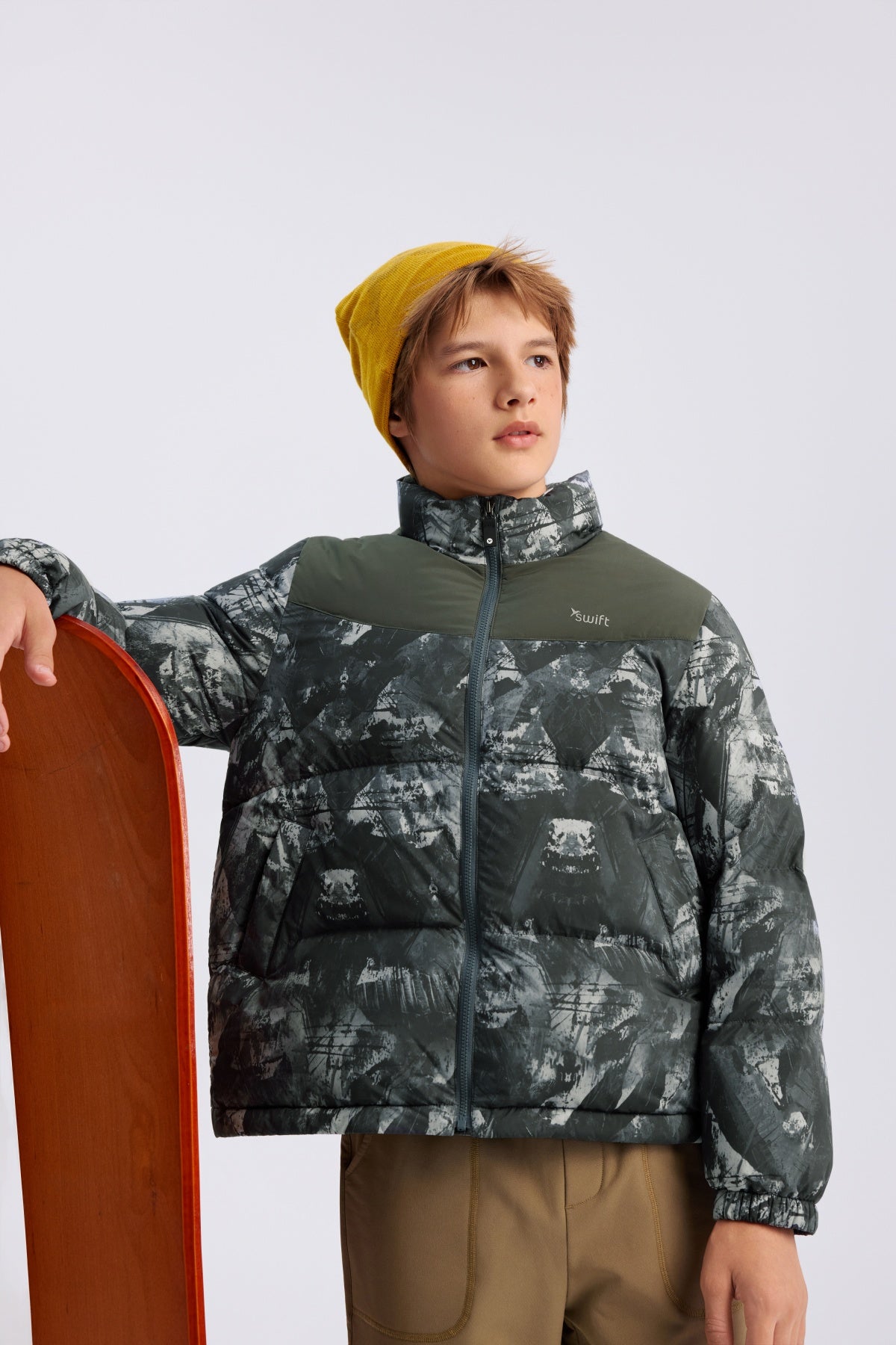 Swift Boys' Waterproof Insulated Short Puffer Jacket