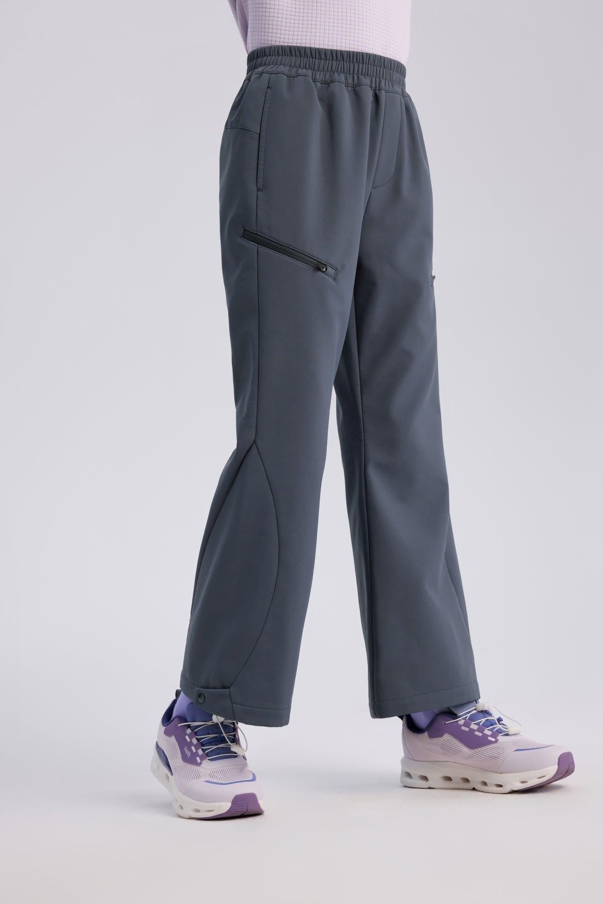 Swift Girls' Fleece-Lined Weather-Resistant Flared Pants