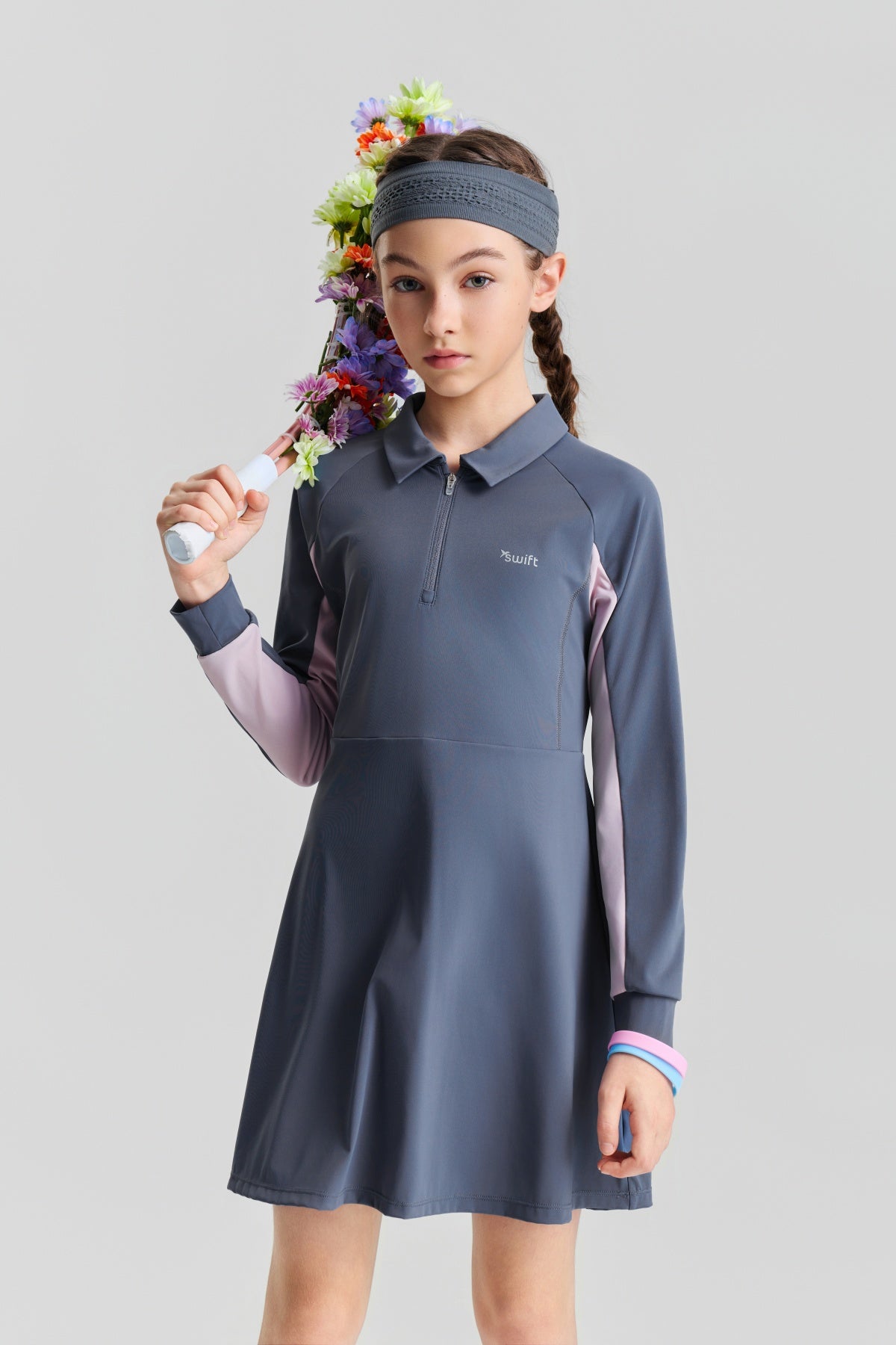 Swift Girls Cooling Polo Tennis Dress