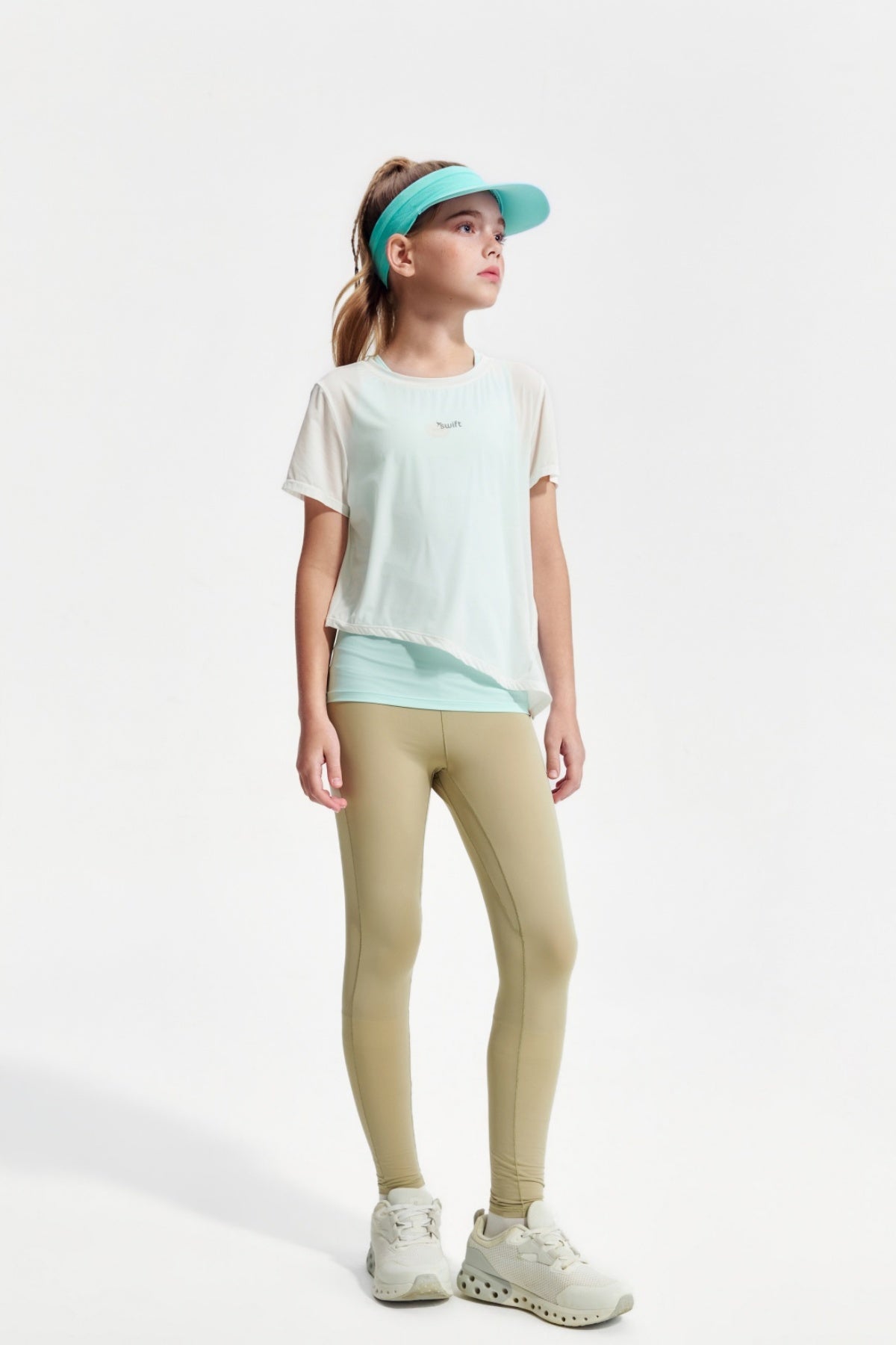 Swift Girls' Cooling Fitted Yoga Leggings