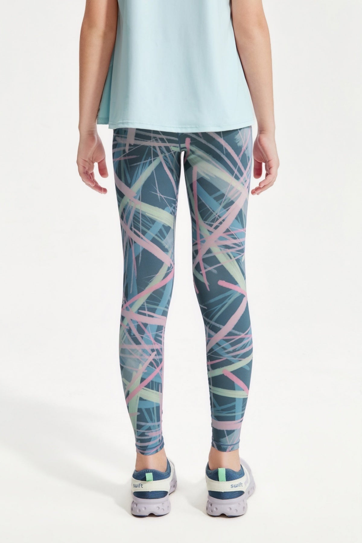 Swift Girls' Cooling Sun-Protective Yoga Leggings