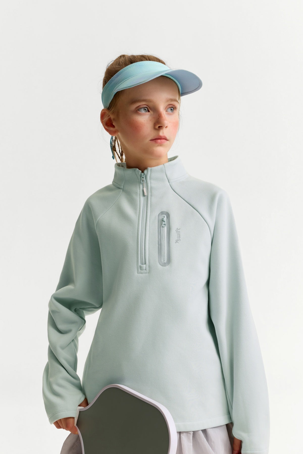 Swift Unisex Kids' Fleece-Lined Half-Zip Sweatshirt